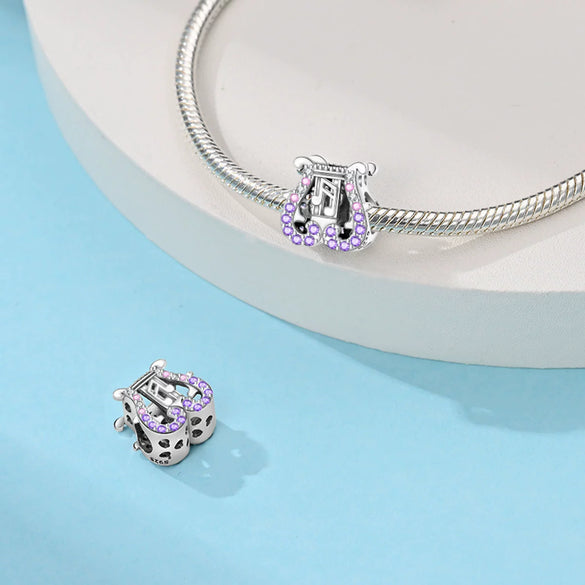 S925 Sterling Silver Jewelry Accessories Bracelet Hanging Ornaments Dripping Oil Design