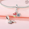 S925 Sterling Silver Jewelry Accessories With Dripping Oil Treatment And Christmas Theme For Diy Bracelet And Necklace