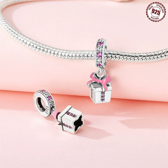 S925 Sterling Silver Jewelry Accessories With Dripping Oil Treatment And Christmas Theme For Diy Bracelet And Necklace