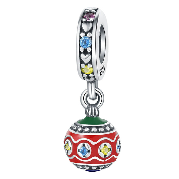 S925 Sterling Silver Jewelry Accessories With Dripping Oil Treatment And Christmas Theme For Diy Bracelet And Necklace