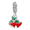 S925 Sterling Silver Jewelry Accessories With Dripping Oil Treatment And Christmas Theme For Diy Bracelet And Necklace