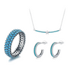 S925 Sterling Silver Jewelry Set With Retro Style Micro Inlay Star Sun Moon Clouds Universe Pattern Cross Chain For Women