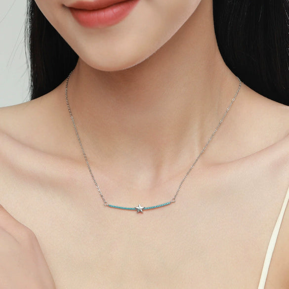 S925 Sterling Silver Jewelry Set With Retro Style Micro Inlay Star Sun Moon Clouds Universe Pattern Cross Chain For Women