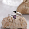 S925 Sterling Silver 18K Gold Plated Spirit Snake Zodiac Crystal Ring With Gems