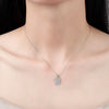 S925 Sterling Silver Letter Pendant Necklace For Women Simple Geometric Clavicle Chain With Electroplated Finish