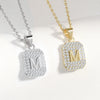 S925 Sterling Silver Letter Pendant Necklace For Women Simple Geometric Clavicle Chain With Electroplated Finish