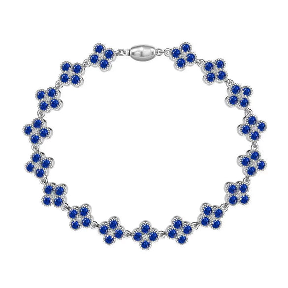 S925 Sterling Silver Light Luxury Women's Bracelet With Heart Drop Geometric Shapes Electroplated