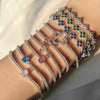 S925 Sterling Silver Light Luxury Women's Bracelet With Heart Drop Geometric Shapes Electroplated