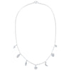 S925 Sterling Silver Lightning Star Geometric Pendant Clavicle Necklace With Electroplating Design
