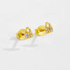 S925 Sterling Silver Lock Key Earrings Microinlaid Zircon Electroplated Platinum 18K Gold Fashion Unisex