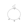 S925 Sterling Silver Love Pendant Bracelet For Women With Electroplated Platinum Or 18K Gold Light Luxury Style