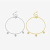 S925 Sterling Silver Love Pendant Bracelet For Women With Electroplated Platinum Or 18K Gold Light Luxury Style