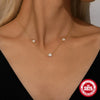 S925 Sterling Silver Love Petal Elegant Necklace Earrings Ring Set With Electroplating For Women