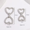 S925 Sterling Silver Love Shaped Universal Buckle For Necklace And Diy Beaded Bracelet With Zirconia Design
