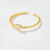 S925 Sterling Silver Love Slim Adjustable Living Ring Electroplated In Platinum Or 18K Gold For Women Fashion And Geometric Style