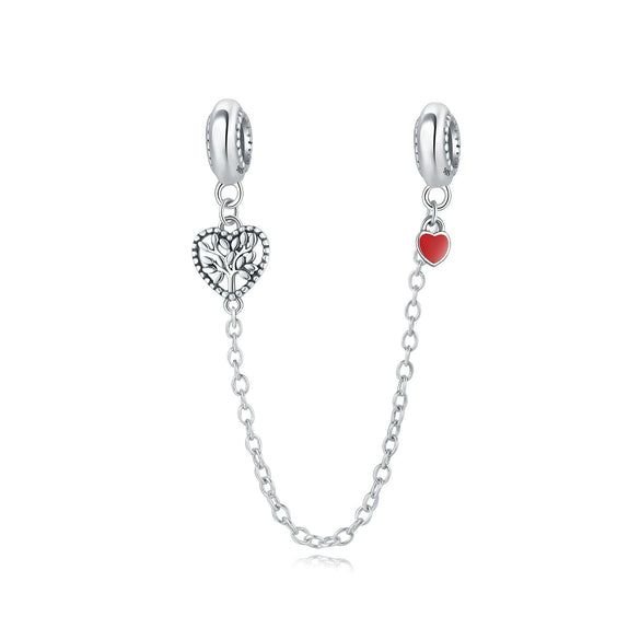 S925 Sterling Silver Lovers Family Friendship Pendant Diy Jewelry Accessories Bracelet With Dripping Oil Design