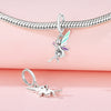 S925 Sterling Silver Lovers Family Friendship Pendant Diy Jewelry Accessories Bracelet With Dripping Oil Design
