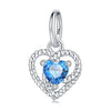 S925 Sterling Silver Lovers Family Friendship Pendant Diy Jewelry Accessories Bracelet With Dripping Oil Design