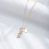 S925 Sterling Silver Mama Letter Diamond Pendant Cross Chain Necklace For Women