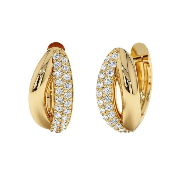 S925 Sterling Silver Microinlaid Zircon Geometric Ring And Earring Set For Women