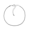 S925 Sterling Silver Minimalist All Match Twist Chain Necklace With Geometric Pattern And Electroplating Process