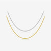 S925 Sterling Silver Minimalist All Match Twist Chain Necklace With Geometric Pattern And Electroplating Process