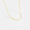 S925 Sterling Silver Minimalist All Match Twist Chain Necklace With Geometric Pattern And Electroplating Process