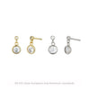 S925 Sterling Silver Minimalist Geometric Microinlay Women's Earrings