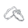 S925 Sterling Silver Mobius Ring With Zircon Inlay For Women Light Luxury Style