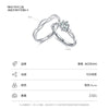 S925 Sterling Silver Mobius Ring With Zircon Inlay For Women Light Luxury Style