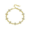 S925 Sterling Silver Moissanite Geometric Four Leaf Clover Women's Bracelet Set With Diamonds Fashion