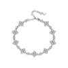 S925 Sterling Silver Moissanite Geometric Four Leaf Clover Women's Bracelet Set With Diamonds Fashion