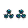 S925 Sterling Silver Moissanite Round Diamond Women's Earrings