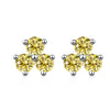 S925 Sterling Silver Moissanite Round Diamond Women's Earrings