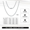 S925 Sterling Silver Moissanite Tennis Chain Necklace Geometric Design Set With Diamonds