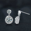S925 Sterling Silver Moissanite U Shape Light Luxury Women's Earrings