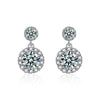 S925 Sterling Silver Moissanite U Shape Light Luxury Women's Earrings