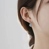 S925 Sterling Silver Moissanite U Shape Light Luxury Women's Earrings