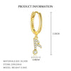 S925 Sterling Silver Musical Notes Fashion Earrings For Women With Zirconia