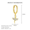 S925 Sterling Silver Musical Notes Fashion Earrings For Women With Zirconia