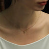 S925 Sterling Silver Necklace Geometric Pendant Ochain Women's Simple Polished