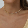 S925 Sterling Silver Necklace Gold Plated Hip Hop Geometric Zircon Diamond