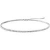 S925 Sterling Silver Necklace Gold Plated Hip Hop Geometric Zircon Diamond