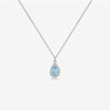 S925 Sterling Silver Necklace With Zircon And Lucky Stone Geometric Design Platinum Or 18K Gold Electroplated Simple And All Match Unisex Jewelry