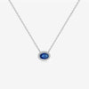 S925 Sterling Silver Necklace With Zircon And Lucky Stone Geometric Design Platinum Or 18K Gold Electroplated Simple And All Match Unisex Jewelry
