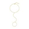 S925 Sterling Silver Normcore Geometric Lip Chain Anklet Toe Chain Creative Design Foot Jewelry For Women
