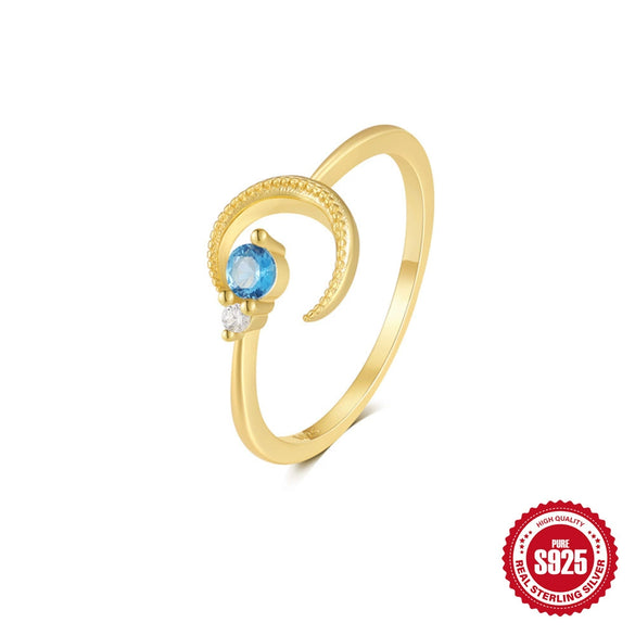 S925 Sterling Silver Open Ring With Twist Bow And Love Pendant Geometric Pattern Electroplated For Women Retro Sweet Simple Style