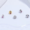 S925 Sterling Silver Oval Lantern Beaded Spacer Loose Beads Inlaid With Zirconia For Diy Bracelet Necklace