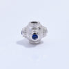 S925 Sterling Silver Oval Lantern Beaded Spacer Loose Beads Inlaid With Zirconia For Diy Bracelet Necklace