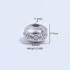 S925 Sterling Silver Oval Lantern Beaded Spacer Loose Beads Inlaid With Zirconia For Diy Bracelet Necklace